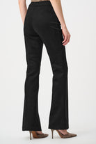 Scuba Suede Flared Pull-On Pants