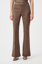Scuba Suede Flared Pull-On Pants