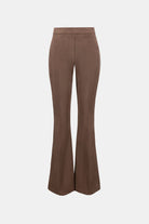 Scuba Suede Flared Pull-On Pants