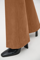 Scuba Suede Flared Pull-On Pants