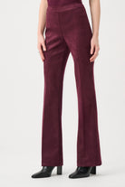 Scuba Suede Flared Pull-On Pants