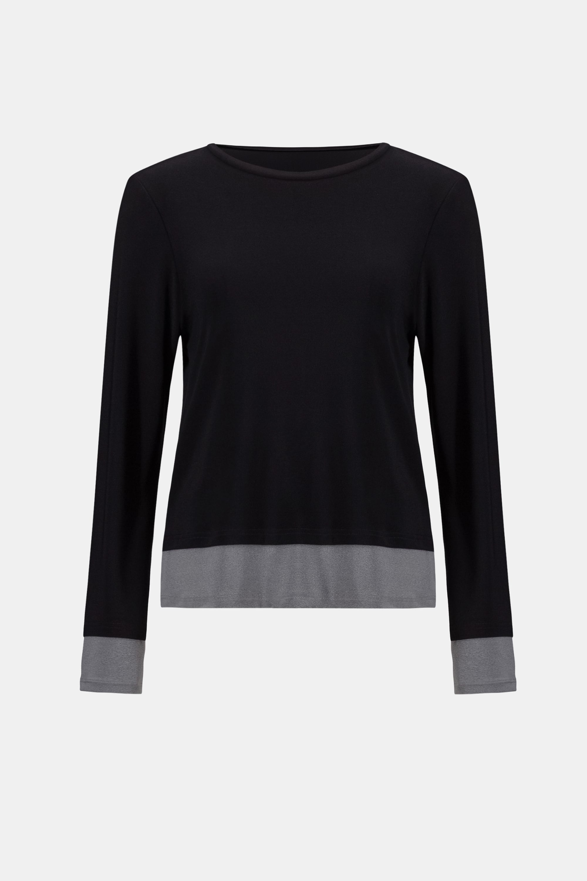 Silky Knit Color Block Straight Top