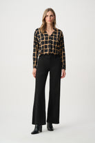 Recycled Woven Abstract Print Boxy Top