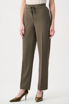 Scuba Crepe Straight Pull-On Pants