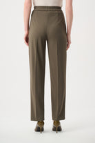 Scuba Crepe Straight Pull-On Pants
