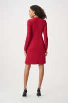 Scuba Crepe A-Line Wrap Dress