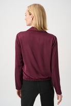 Recycled  Satin V-Neck Cocoon Top