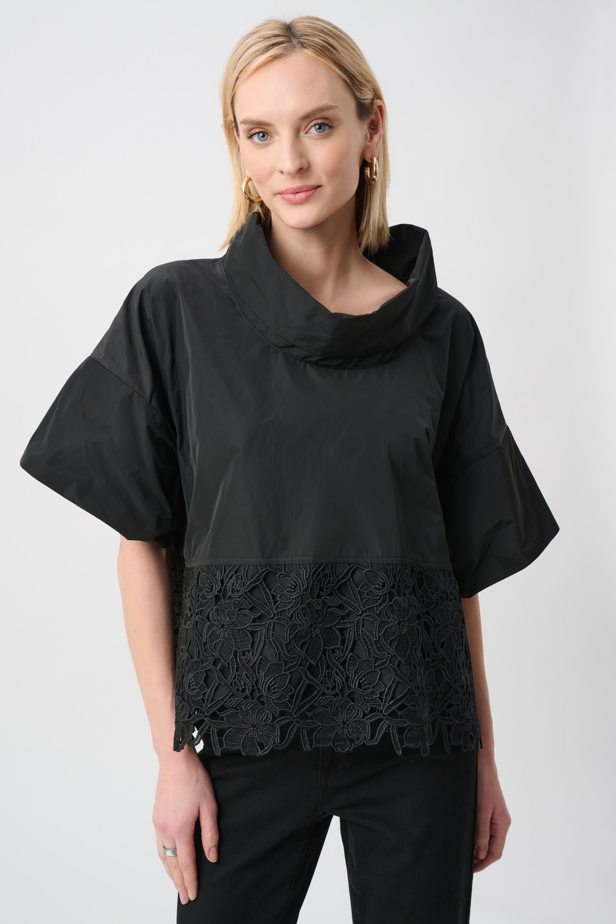 Memory Boxy Top With Lace Hem