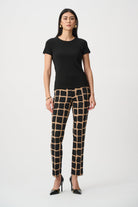 Silky Knit Abstract Print Pull-On Pants
