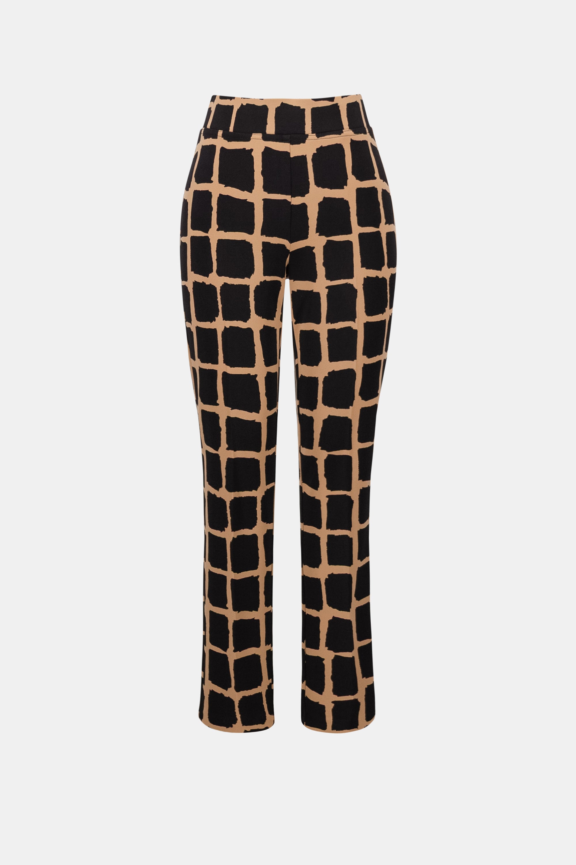 Silky Knit Abstract Print Pull-On Pants
