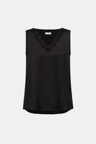 Recycled Satin Sleeveless V-Neck Top