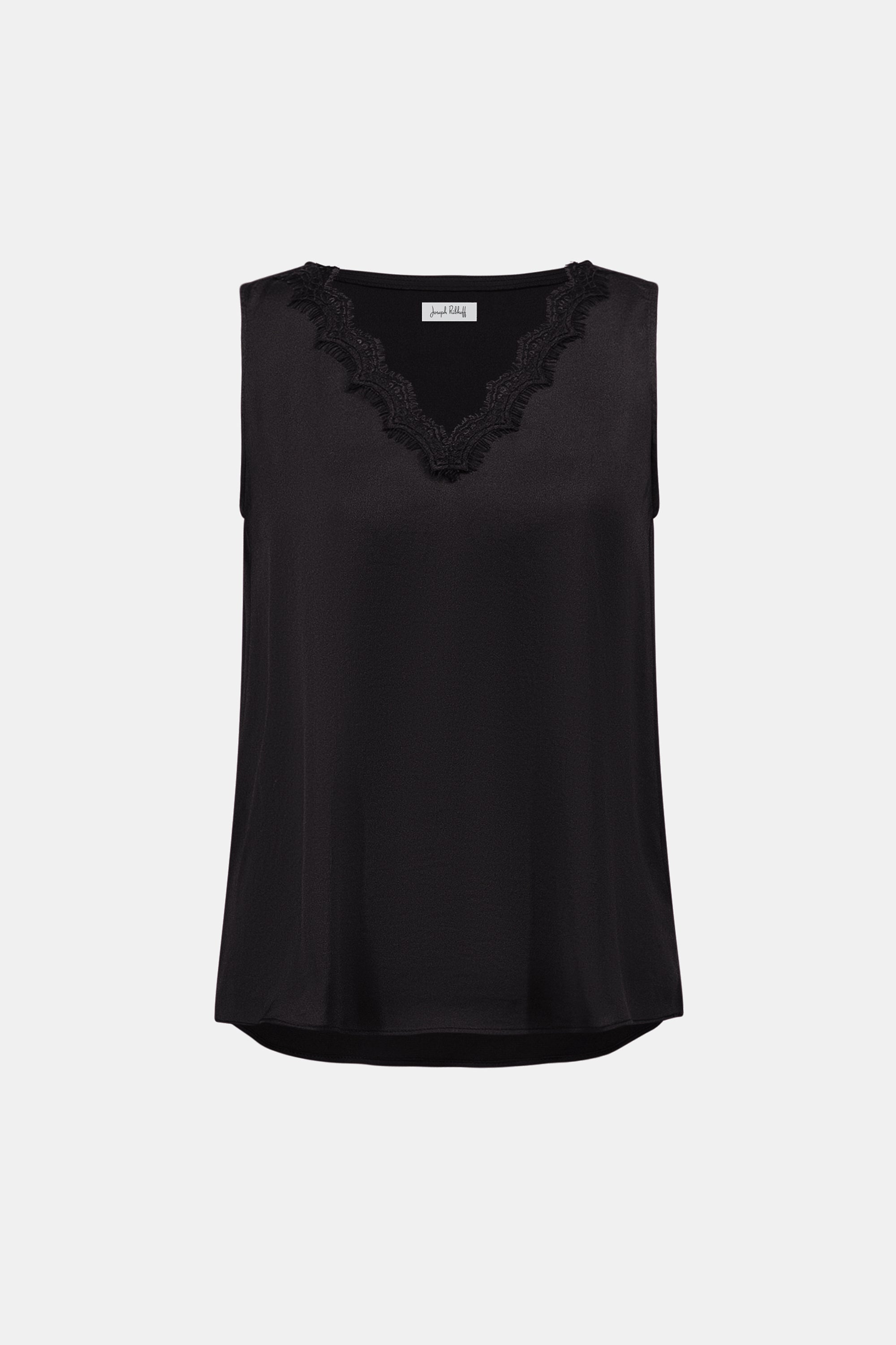 Recycled Satin Sleeveless V-Neck Top