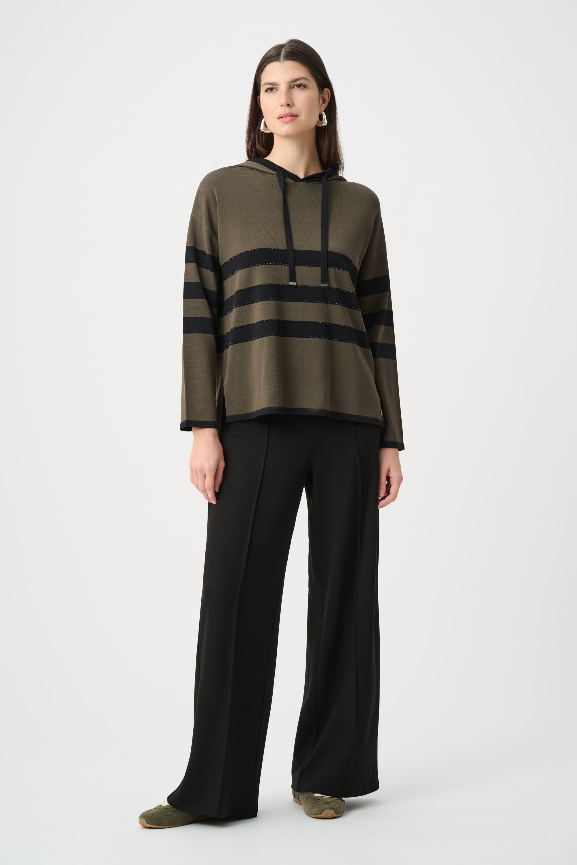 Scuba Jersey Wide Leg Pull-On Pants