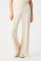 Scuba Jersey Wide Leg Pull-On Pants