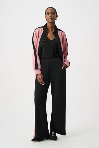 Joseph Ribkoff Scuba Jersey Color Block Wide Leg Pants-263622