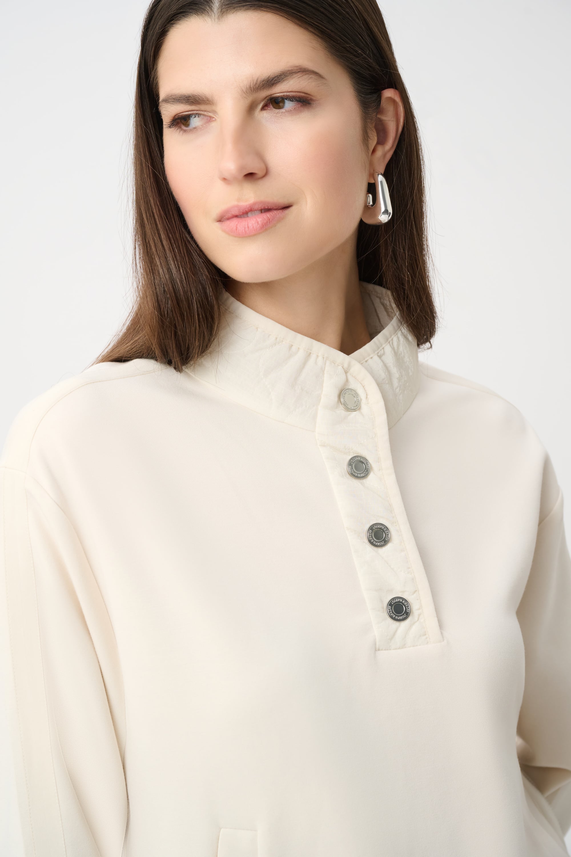 Scuba Jersey Funnel-Neck Jacket