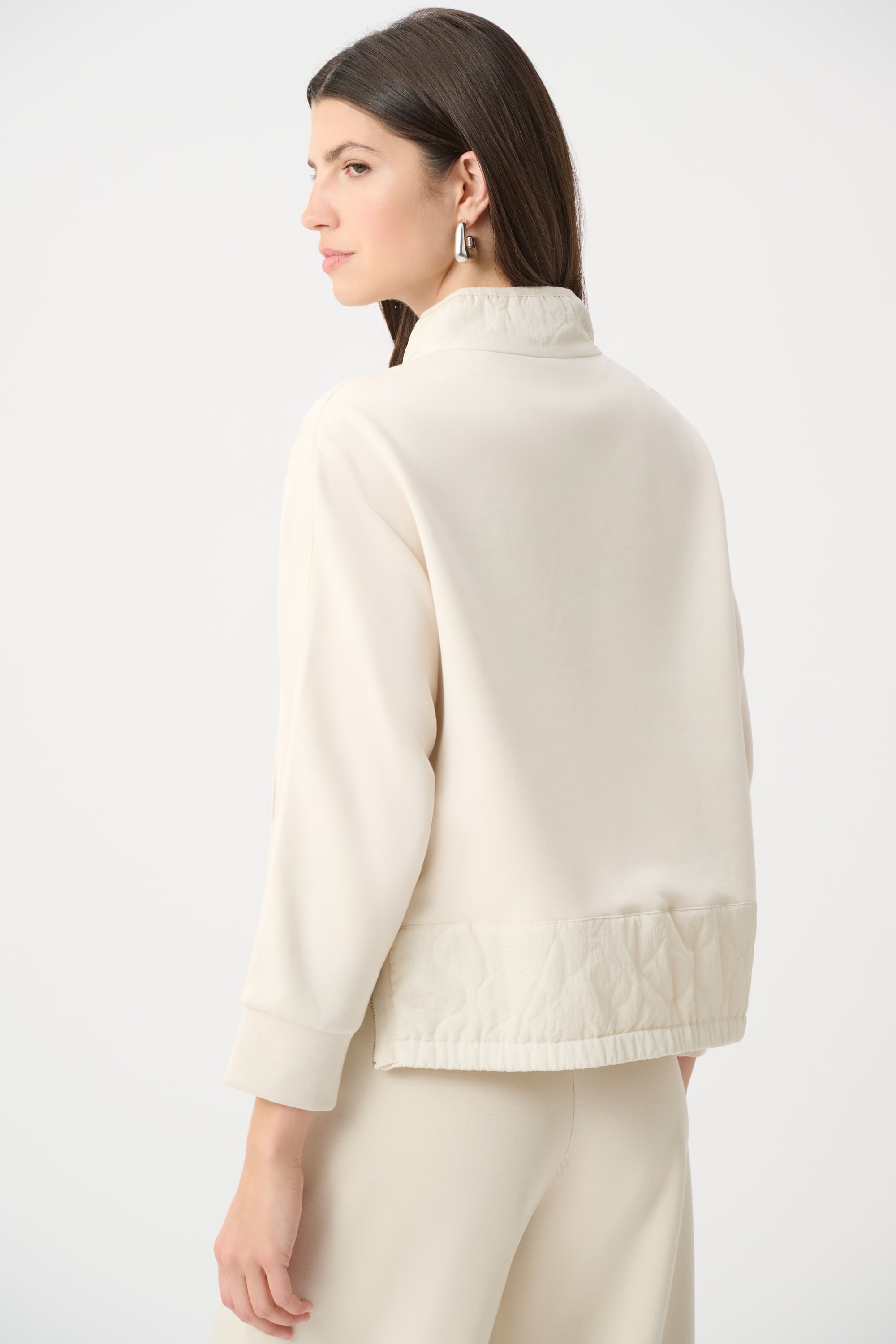 Scuba Jersey Funnel-Neck Jacket