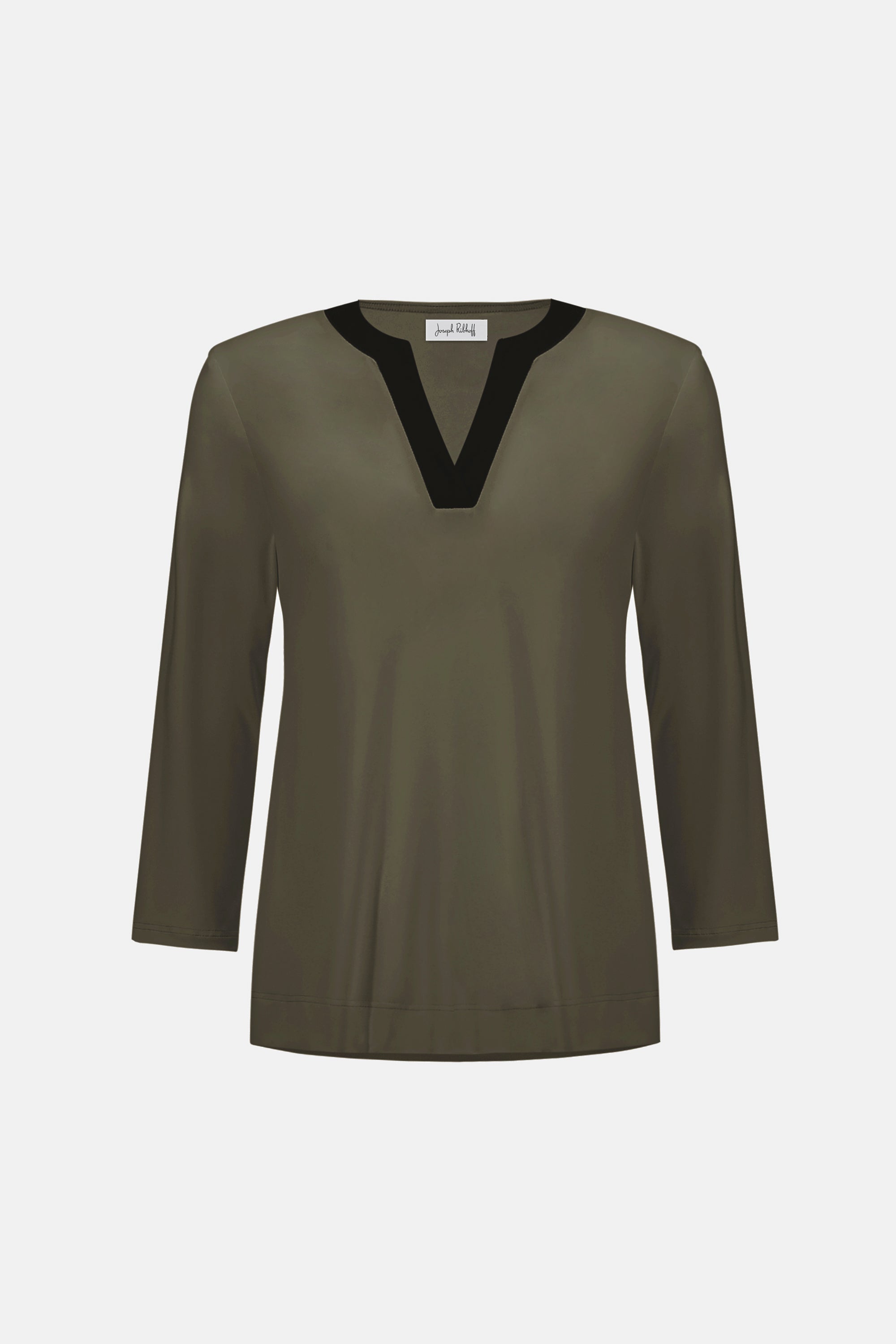 Silky Knit Color Block Straight Top