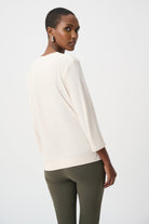 Silky Knit Color Block Straight Top