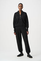 Sweater Knit Mock-Neck Cocoon Sweater