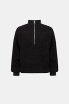 Sweater Knit Mock-Neck Cocoon Sweater