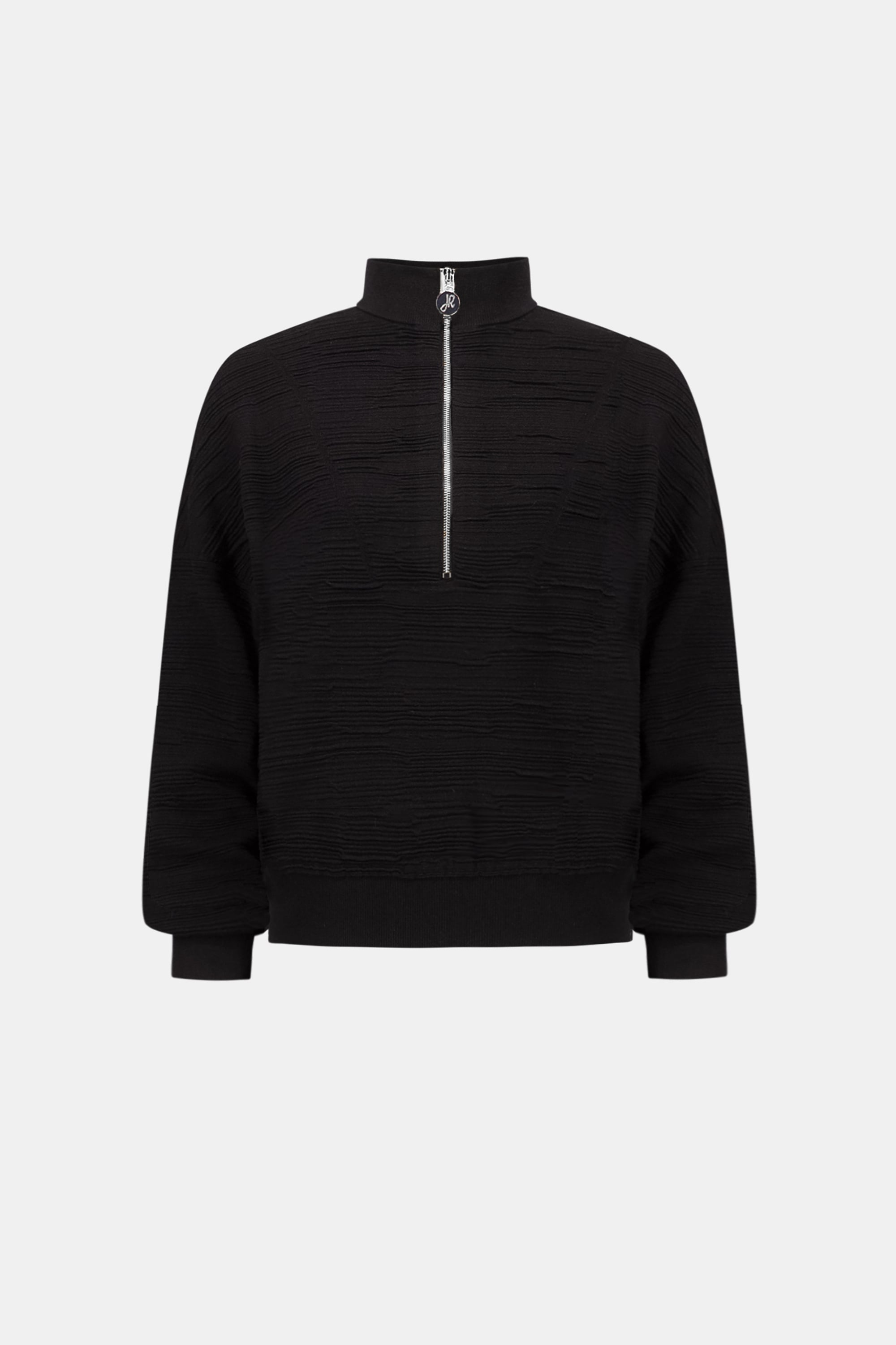 Sweater Knit Mock-Neck Cocoon Sweater