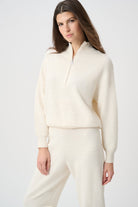 Sweater Knit Mock-Neck Cocoon Sweater