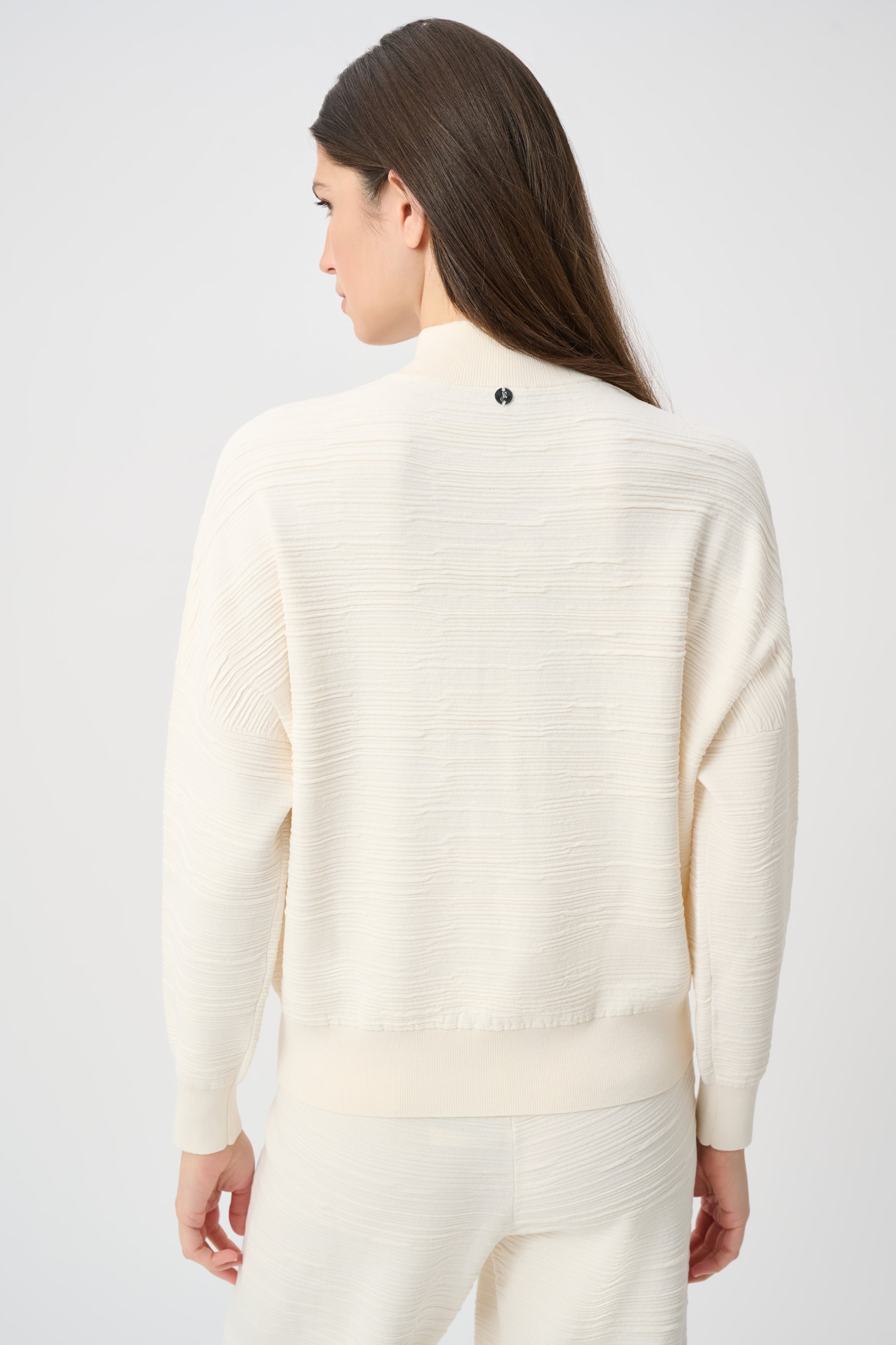 Sweater Knit Mock-Neck Cocoon Sweater