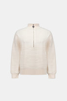 Sweater Knit Mock-Neck Cocoon Sweater