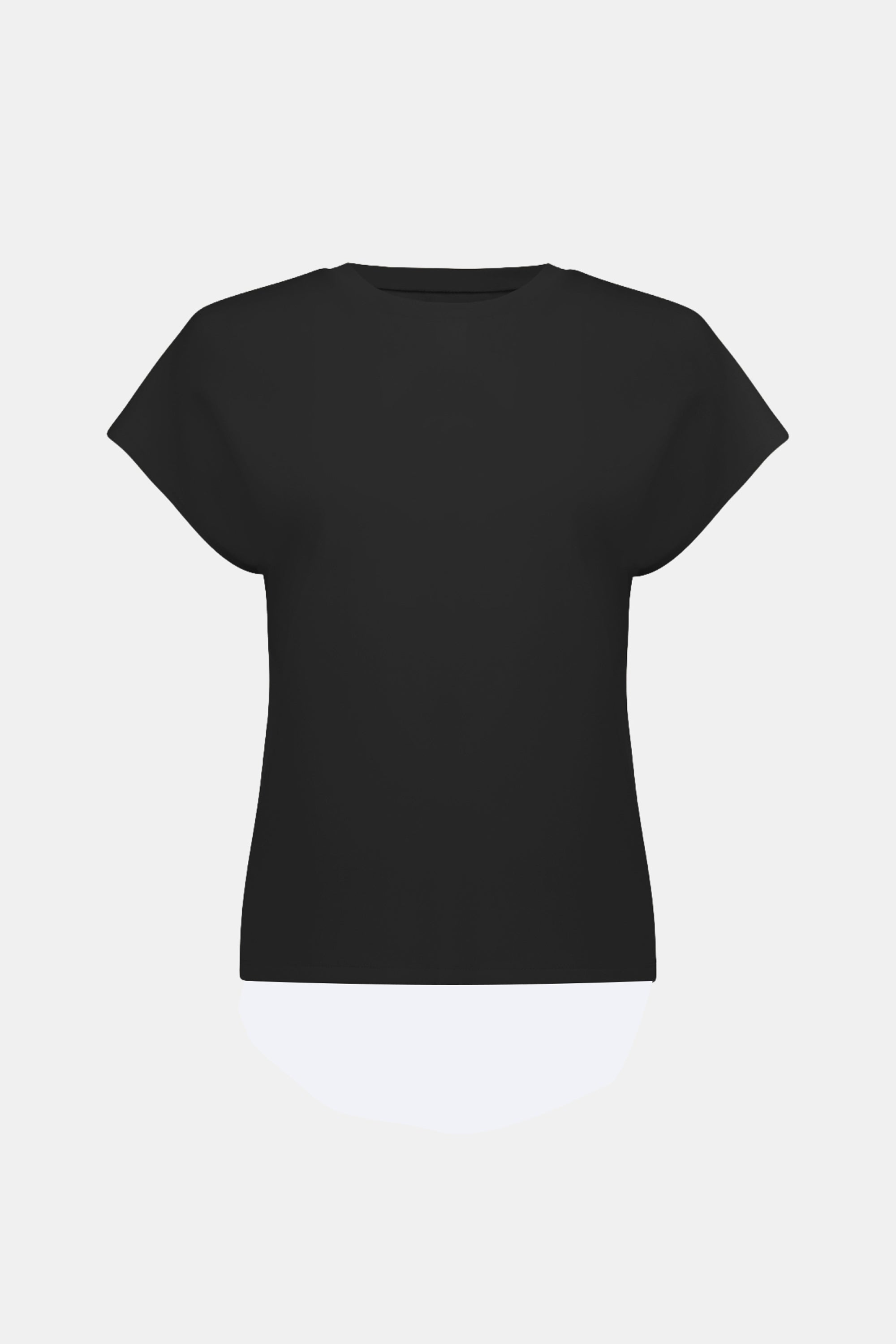 Scuba Jersey Crewneck Boxy Top