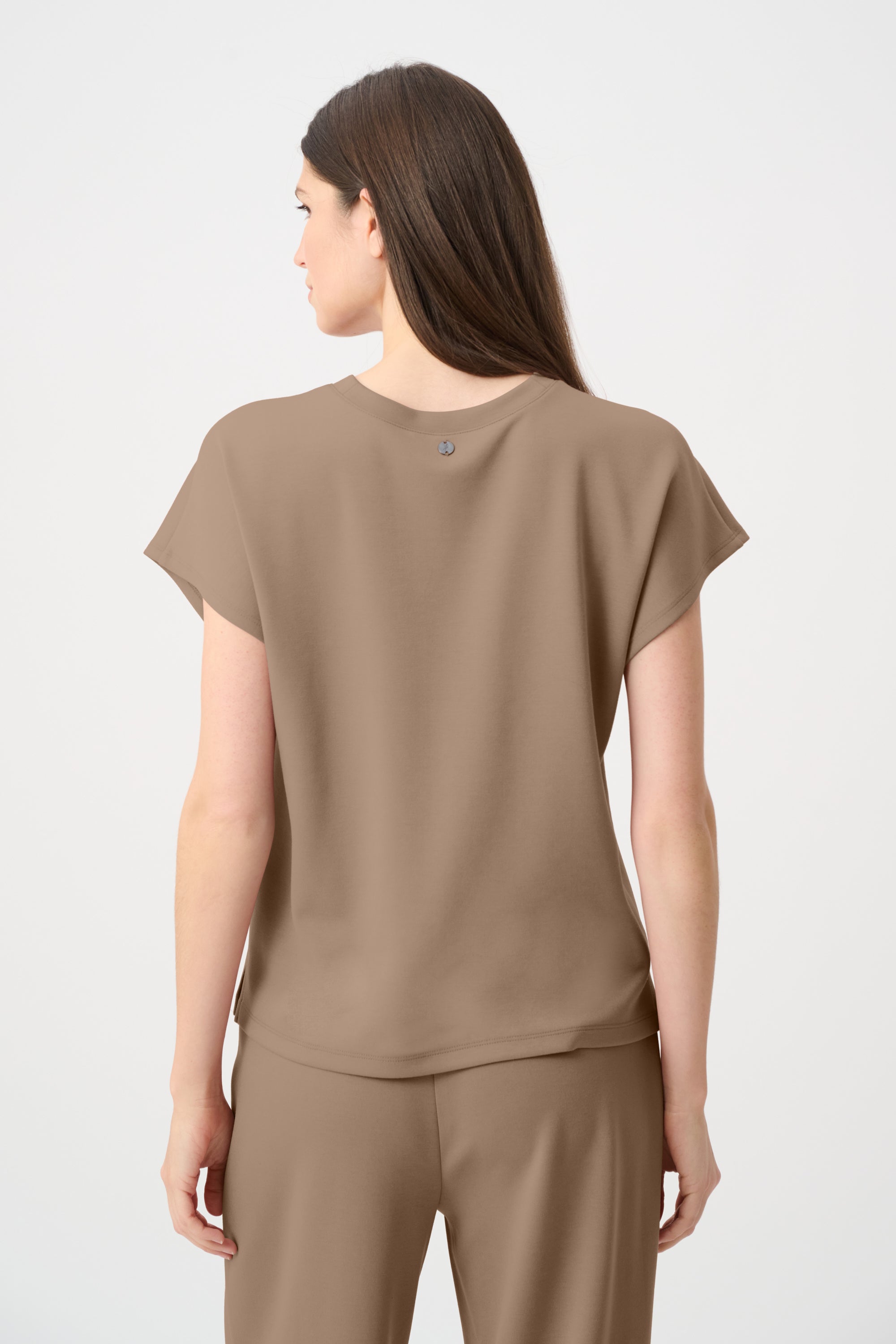 Scuba Jersey Crewneck Boxy Top