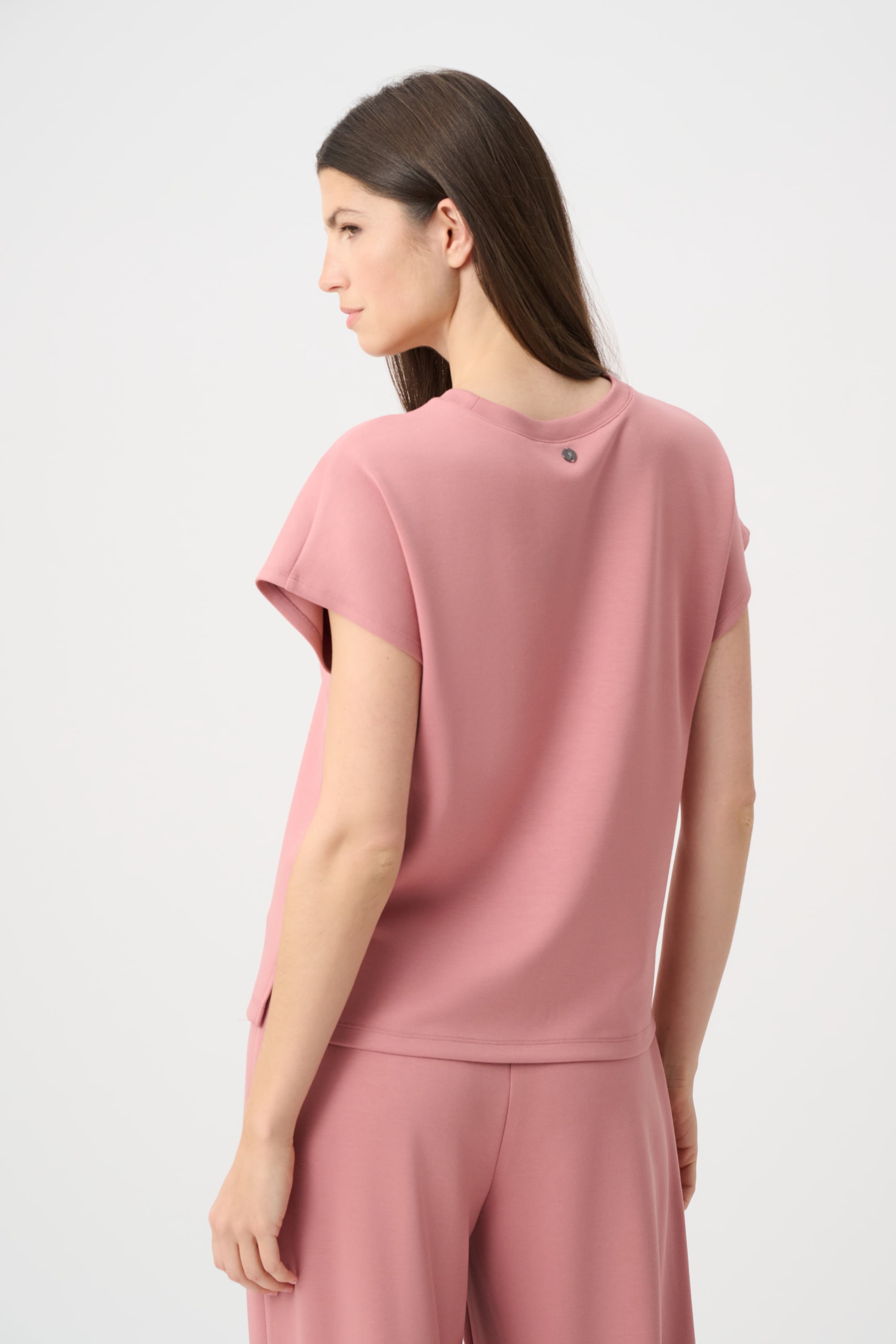 Scuba Jersey Crewneck Boxy Top