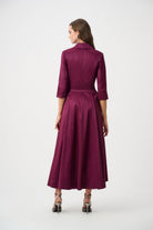 Signature | Stretch Taffeta Fit and Flare Wrap Dress