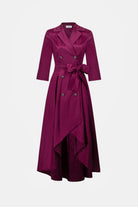 Signature | Stretch Taffeta Fit and Flare Wrap Dress