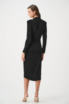 Joseph Ribkoff Signature | Silky Knit Sheath Wrap Dress-263709, Black