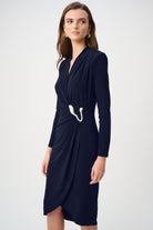 Signature | Silky Knit Sheath Wrap Dress
