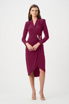 Signature | Silky Knit Sheath Wrap Dress