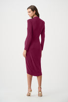 Signature | Silky Knit Sheath Wrap Dress