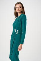 Signature | Silky Knit Sheath Wrap Dress