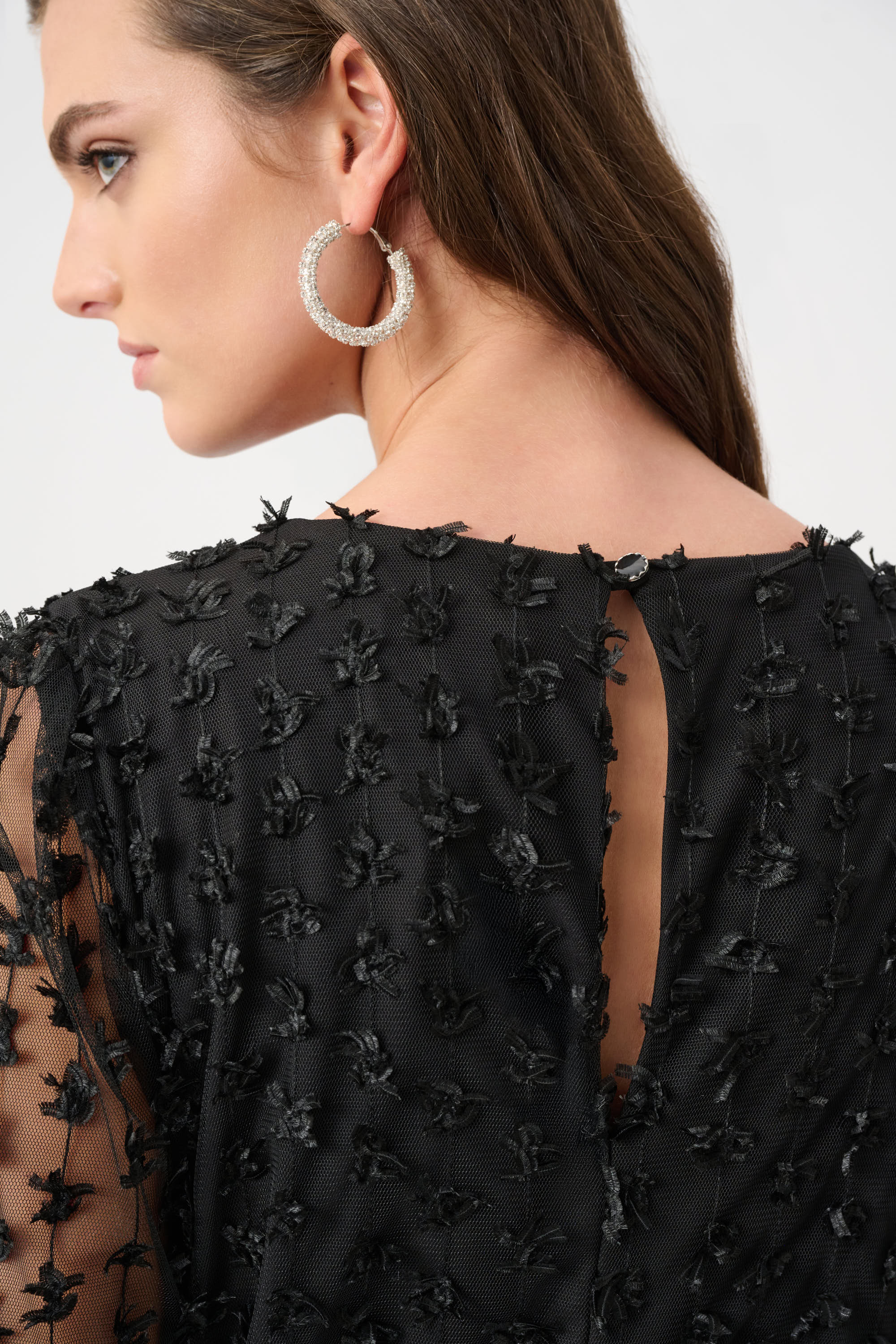 Signature | Silky Knit and Sheer Novelty Wide Leg Jumpsuit
