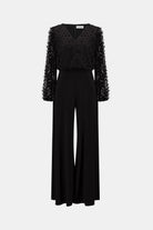 Signature | Silky Knit and Sheer Novelty Wide Leg Jumpsuit
