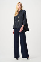 Signature | Foil-Textured Jacquard Trapeze Jacket