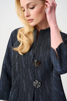 Signature | Foil-Textured Jacquard Trapeze Jacket