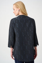 Signature | Foil-Textured Jacquard Trapeze Jacket