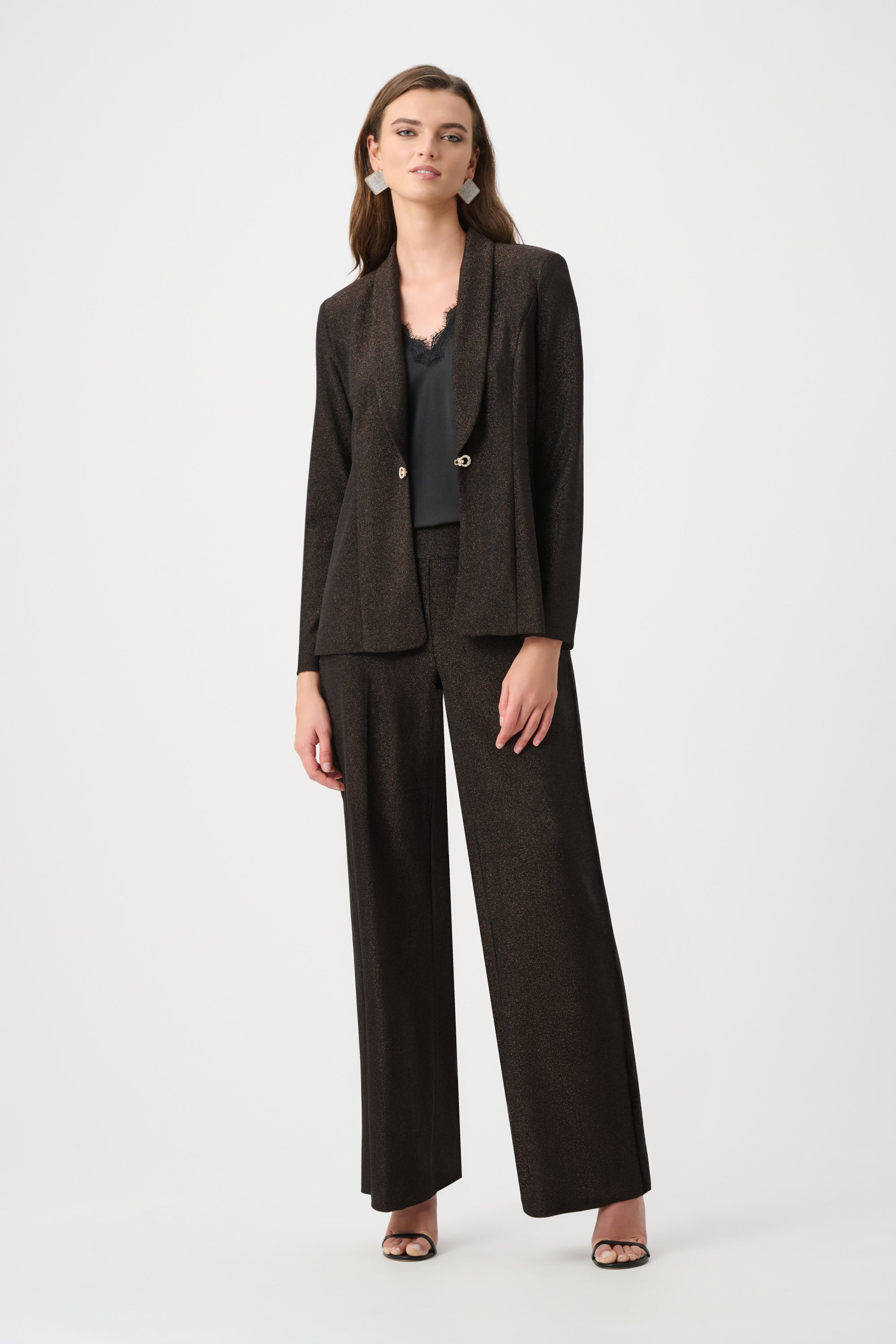 Signature | Sparkle Knit Wide Leg Pull-On Pants