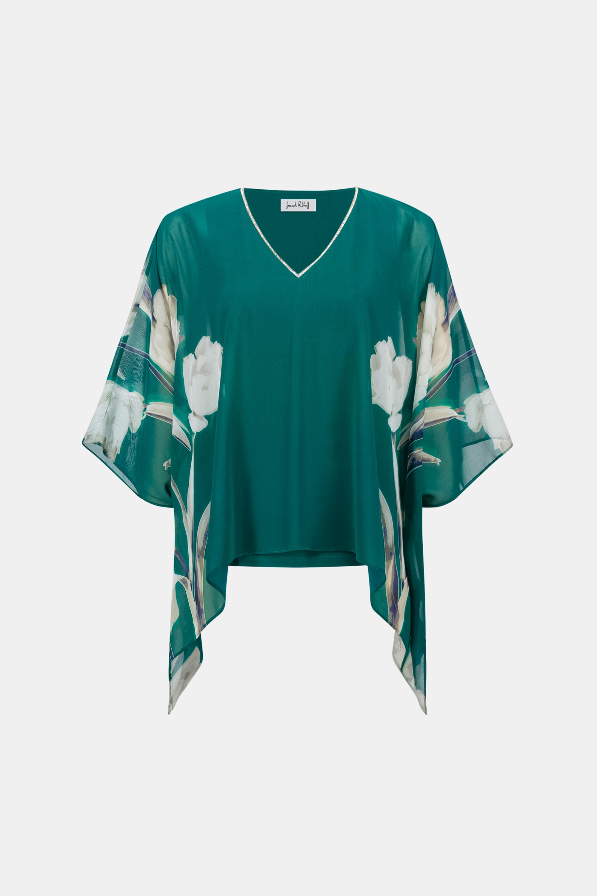 Signature | Recycled Chiffon Floral Print Poncho