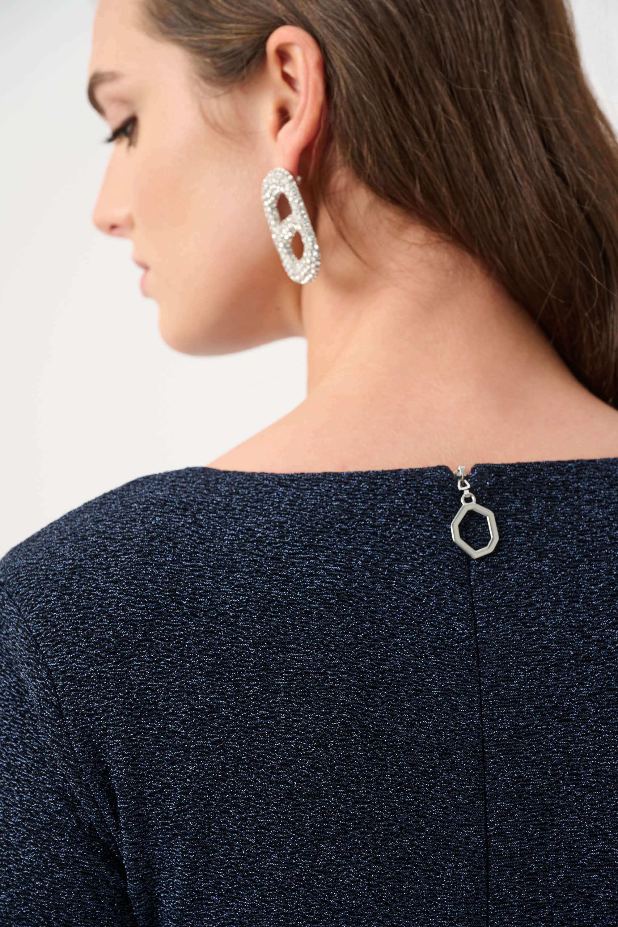 Signature | Sparkle Knit Wrap Gown