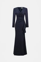 Signature | Sparkle Knit Wrap Gown