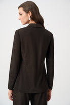 Signature | Sparkle Knit Shawl Collar Fitted Blazer