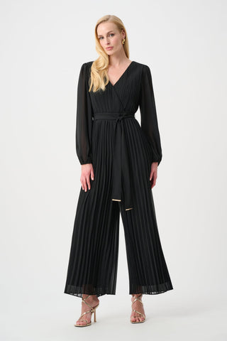 Joseph Ribkoff Signature | Georgette And Chiffon Wide Leg Wrap Jumpsuit-263737
